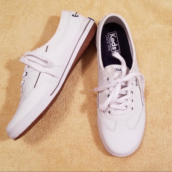 keds ortholite white leather